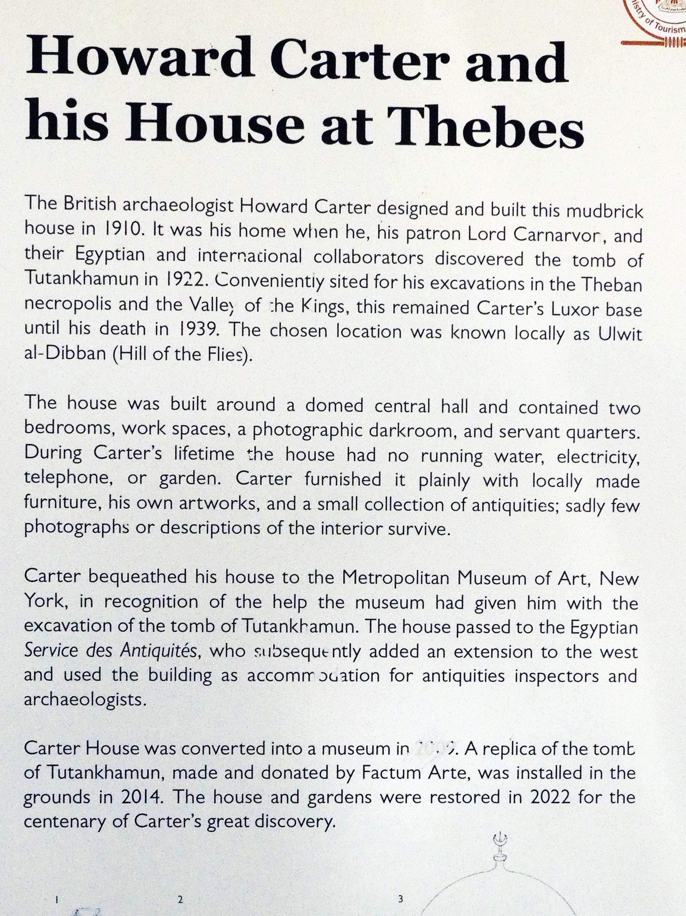 Howard Carter sign