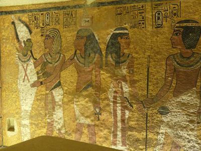 Tutankhamun painting
