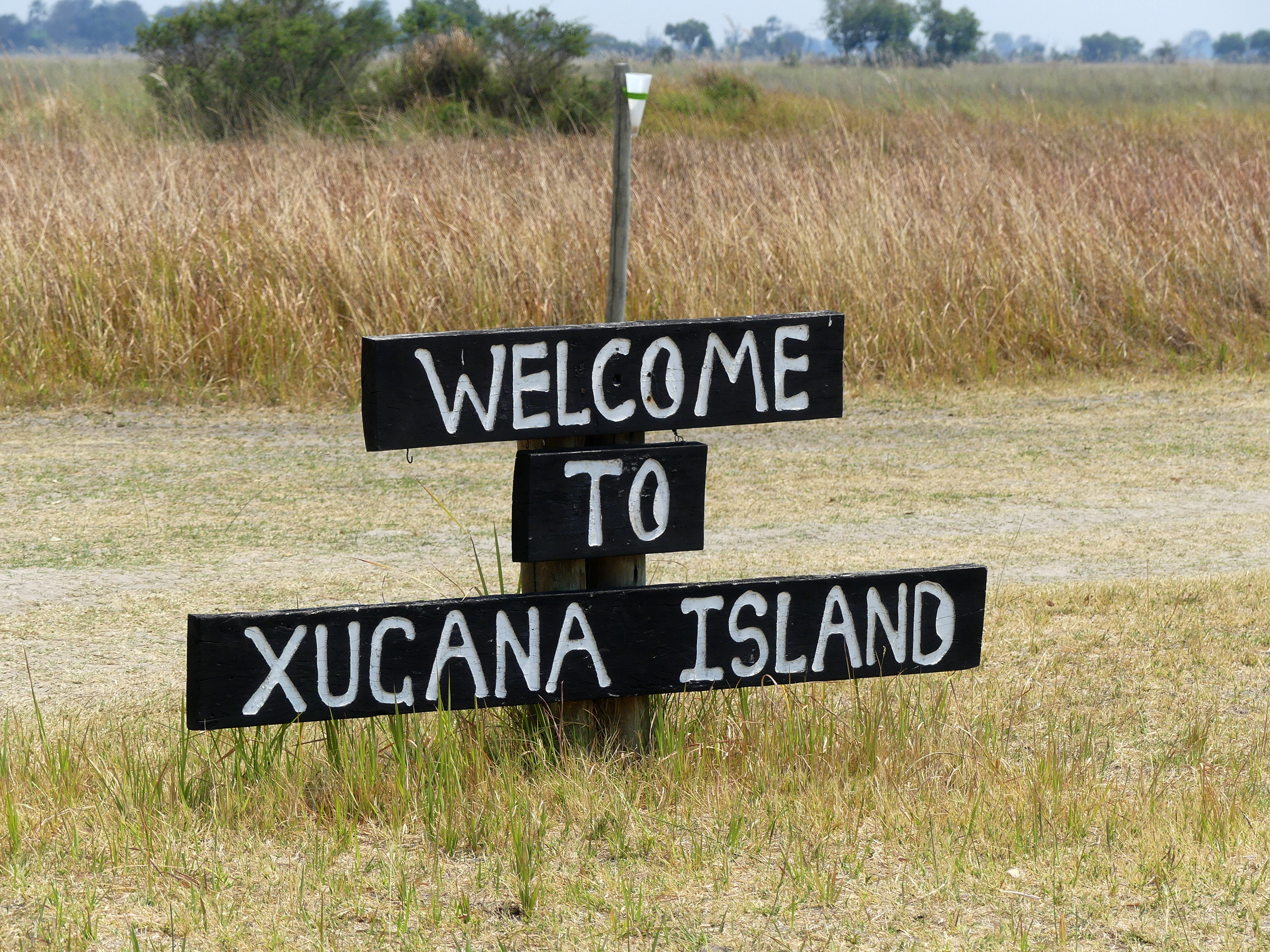 airstrip welcome sign