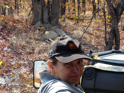 Nadia and cheetah