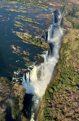 Vic Falls from helicopter