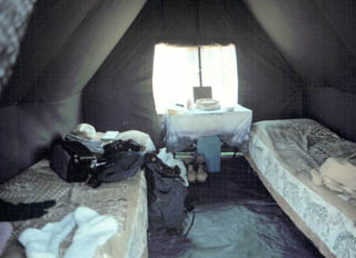 tent interior